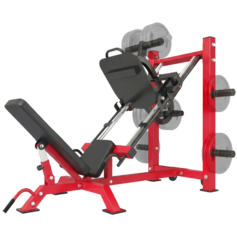 SPORTNOW Beinpresse Heimtraining Beintraining Krafttraining Unterkörper Quadrizeps Gesäßmuskeln Oberschenkel Fitnessgerät