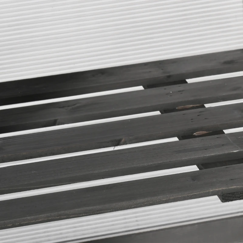 Outsunny Kas, Kweekkas, Transparant, Geschikt voor Buitengebruik, Hout+Polycarbonaat, 58 x 44 x 78cm(m-7)