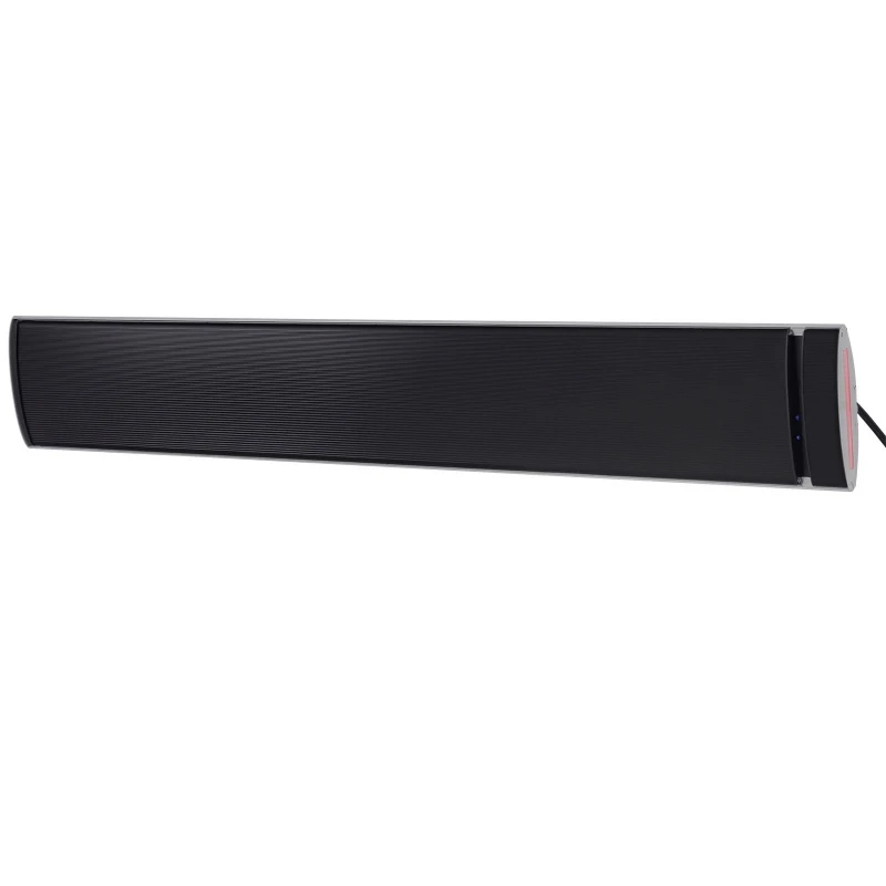 Outsunny Buitenverwarming 2400 W straalkachel kachel wandmontage tuinterras alu