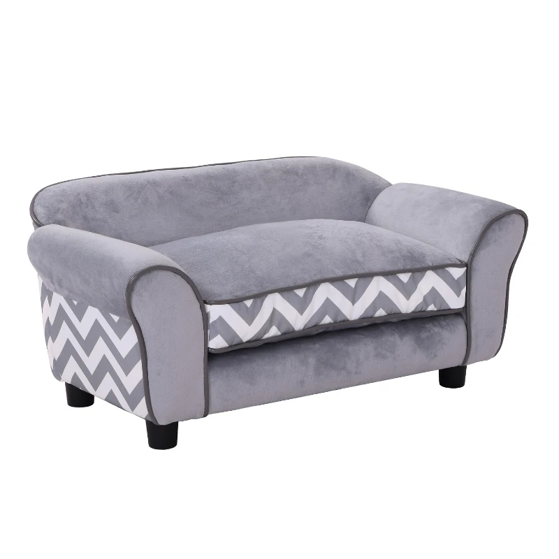 PawHut Divano Poltrona Lounge Cani Animali Domestici Portata 15kg 73.5×41×33cm