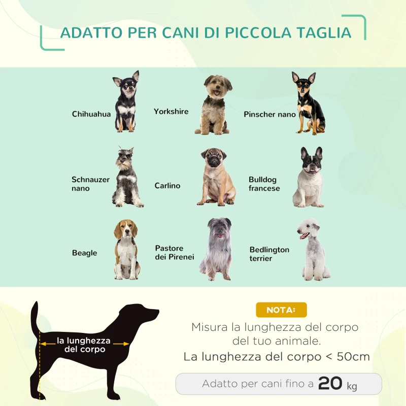 PawHut Cuccia Estiva Brandina per Cani fino a 18kg da Esterno e Interno Lettino per Animali 76x61x18 cm, Rosso