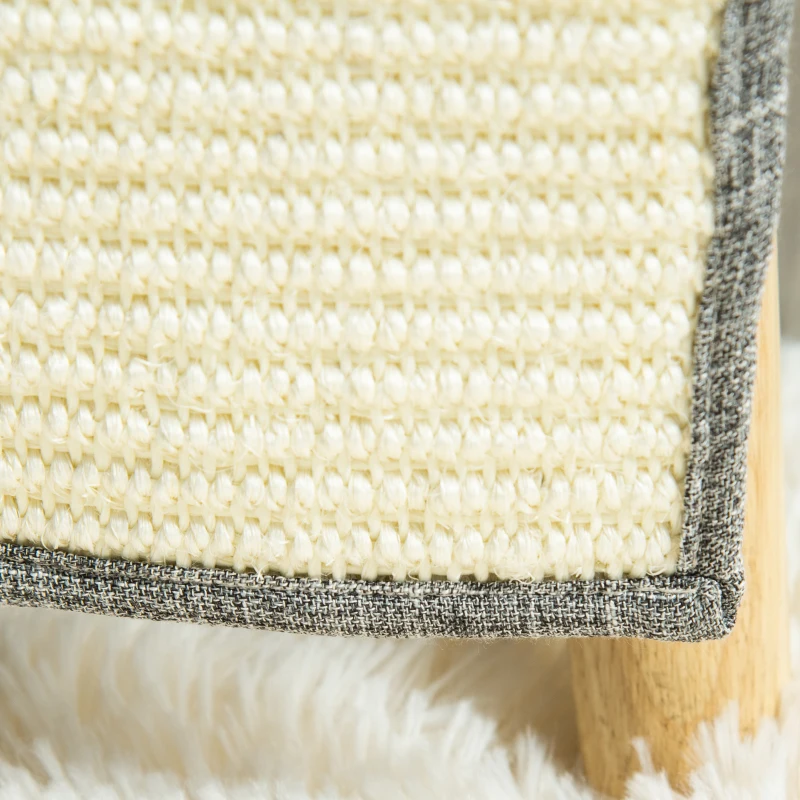 PawHut Set 2 Tiragraffi per Gatti da Divano in Sisal e Poliestere, 130x45cm - Grigio