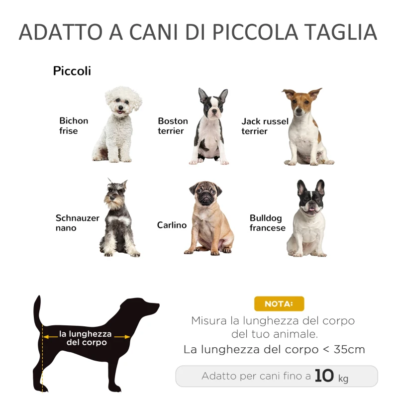 PawHut Cuccia per Animali Domestici Forma Chaise Longue in Vimini Grigio Cuscino in Pile 69x42x33cm