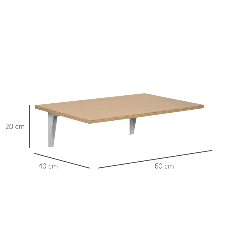 HOMCOM Wandtafel wandklaptafel keukentafel bureau eettafel kindermeubilair 2 kleuren