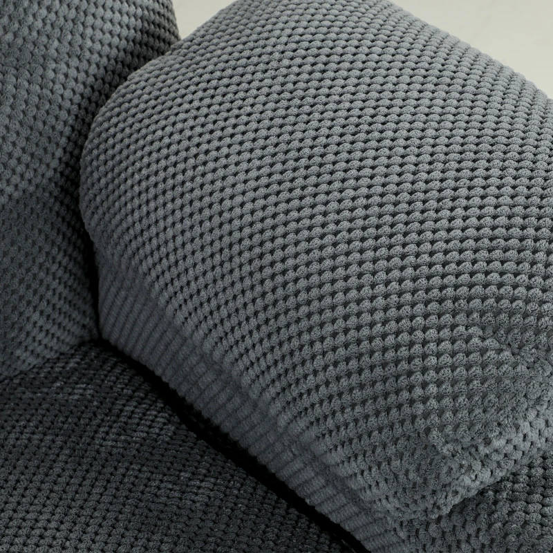 HOMCOM Elektrische Relaxfauteuil met Massage en Warmte, Stille Motor en Geheugenfunctie, Donkergrijs