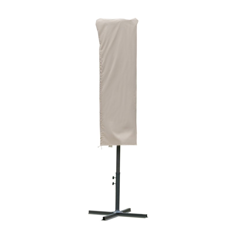 Outsunny Beschermhoes voor zonnescherm weerbestendig winddicht Ø57 x 160 cm khaki