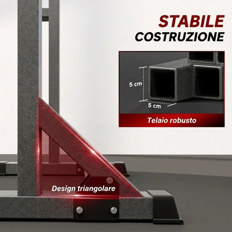 SPORTNOW Supporto per Bilanciere con Altezza e Larghezza Regolabili in Acciaio ed EVA, 60-87x65x121-158cm, Nero