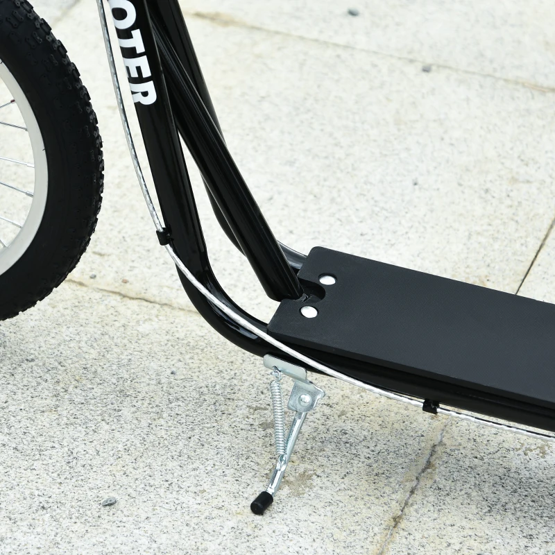 HOMCOM Step scooter stadsscooter kinderen luchtbanden verstelbare step aluminium wit(m-8)