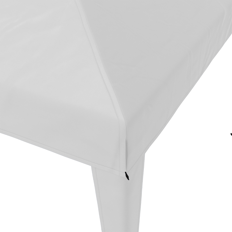 Outsunny Faltpaviljoen Tuinpaviljoen Partytent, inklapbaar, weerbestendig, 5,9 m x 2,95 m x 2 m, Wit