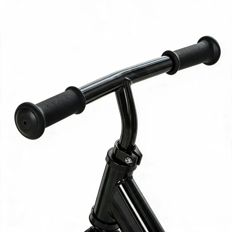 AIYAPLAY 11.2" Balance Bike for 2-5 Years, Toddler Bike with Lighting Wheels, Adjustable Seat & Handlebar, Black