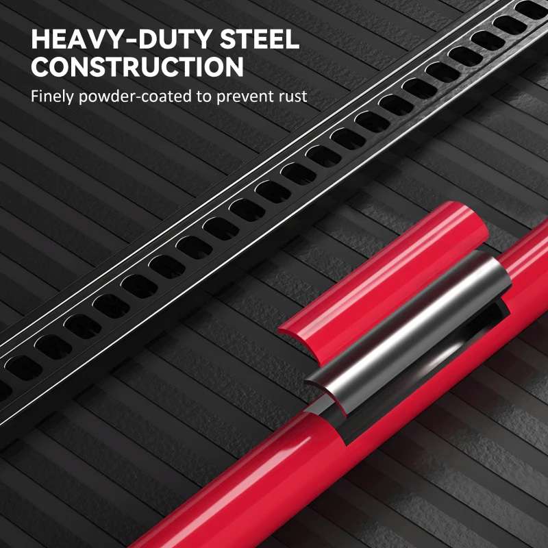 HOMCOM 3 Tonne Farm Jack, 33" High Lift Jack for 4x4 Tractors Trucks Agricultural Lifting, Red