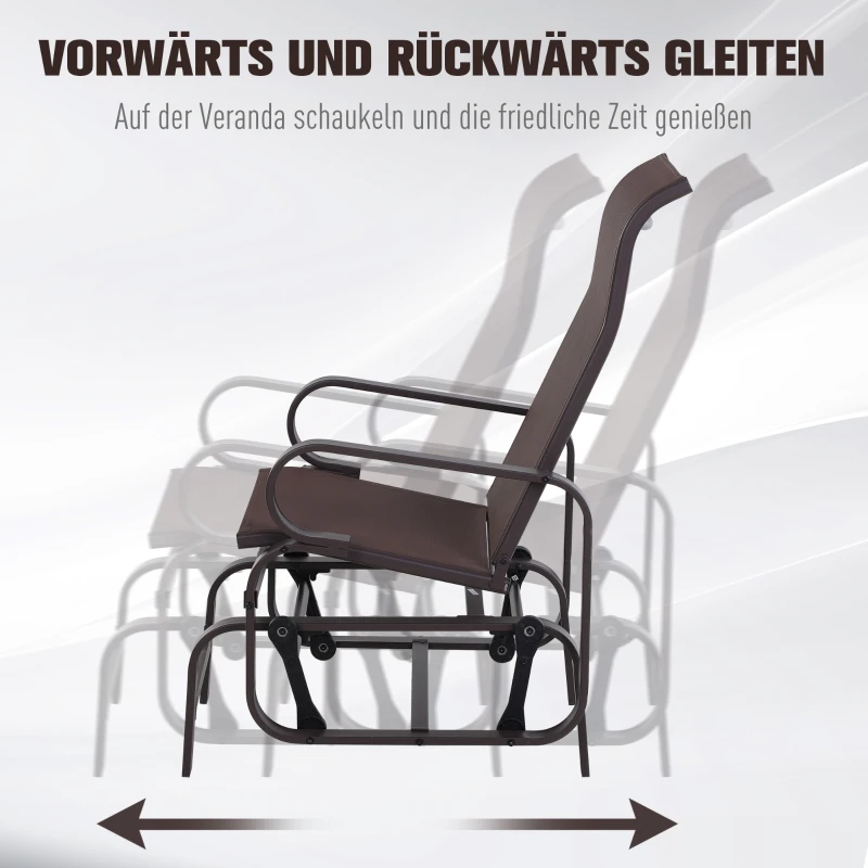 HOMCOM schommelstoel 60 cm x 78 cm x 105 cm