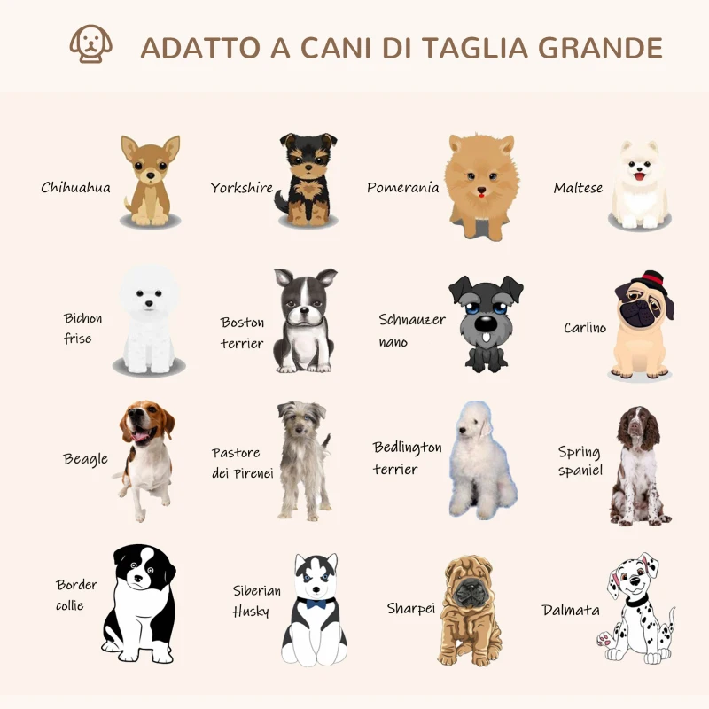 PawHut Cuccia per Cani e Gatti Rotonda, Rialzata e Lavabile in Cotone PP, Cuscino Imbottito, Φ93x15cm, Grigia