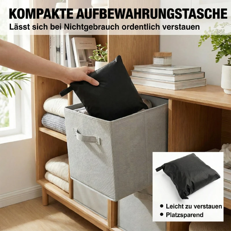 Outsunny Schutzhülle für Gartenmöbel Winterfest Wasserdicht Winddicht Anti-UV Abdeckplane 420D Oxford Gewebe 180x120x74cm Schwarz