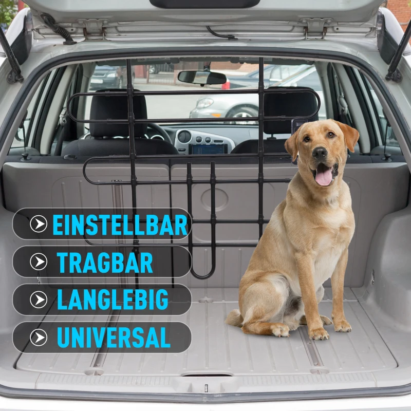 PawHut Schutzgitter Auto Hundegitter Hundeschutzgitter Trenngitter Gepäckgitter (Modell 2)