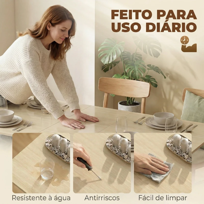 HOMCOM Mesa de Cozinha Dobrável para 6 Pessoas com Laterais Retráteis Gavetas e Prateleiras Abertas 168,2x85x73 cm Madeira e Branco