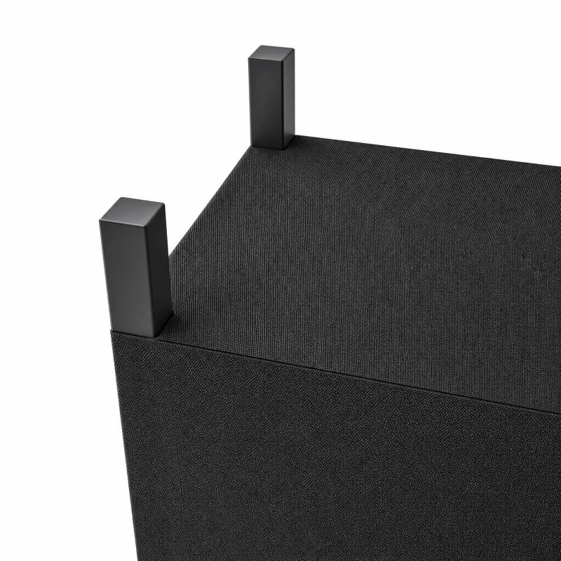 Outsunny Brandhoutrek 106 x 25 x 113 cm met 600D Oxford-hoes, stalen frame, tot 250 kg, zwart