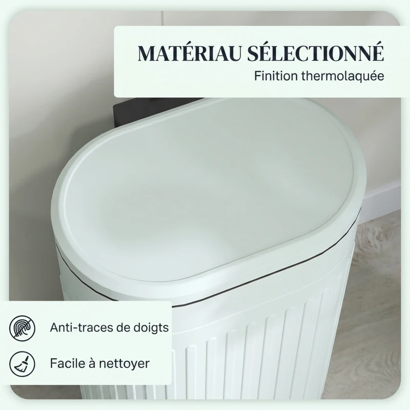 HOMCOM Poubelle de cuisine poubelle à pédale 30L couvercle à fermeture douce seau intérieur amovible 36,5 x 31,2 x 60,8 cm vert