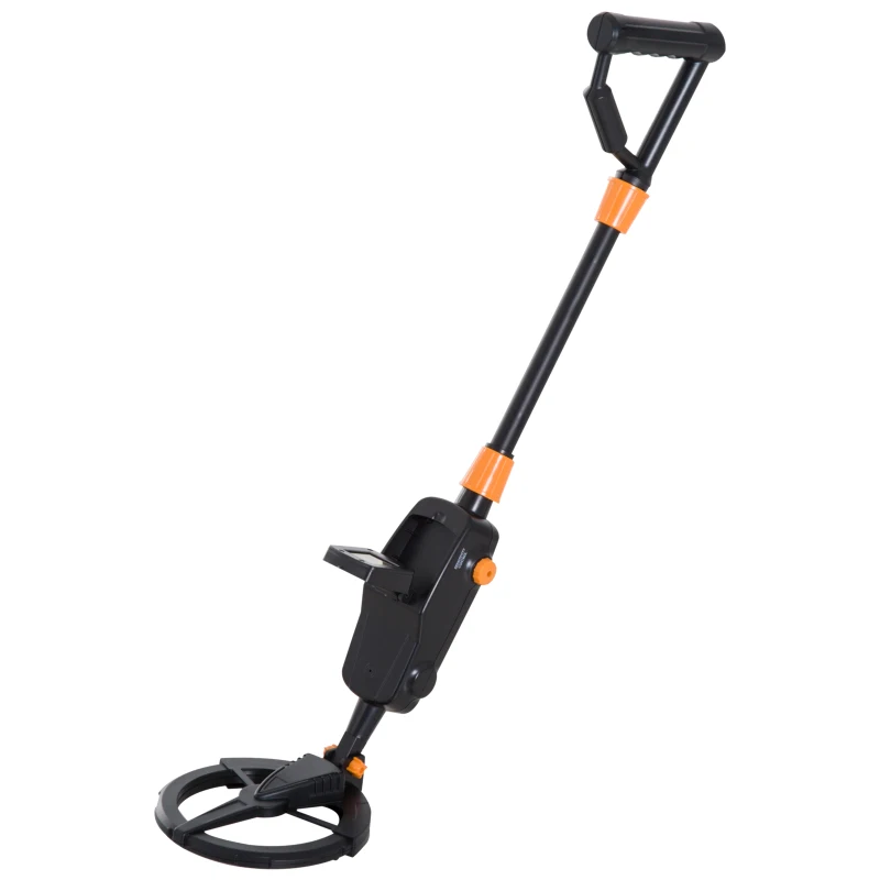Outsunny Metalldetektor Metallsuchgerät mit LCD Display wasserdicht 16,5cm Suchspule ABS Ф16,5 x 81cm