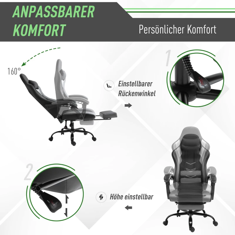 Vinsetto ergonomische bureaustoel en gamingstoel