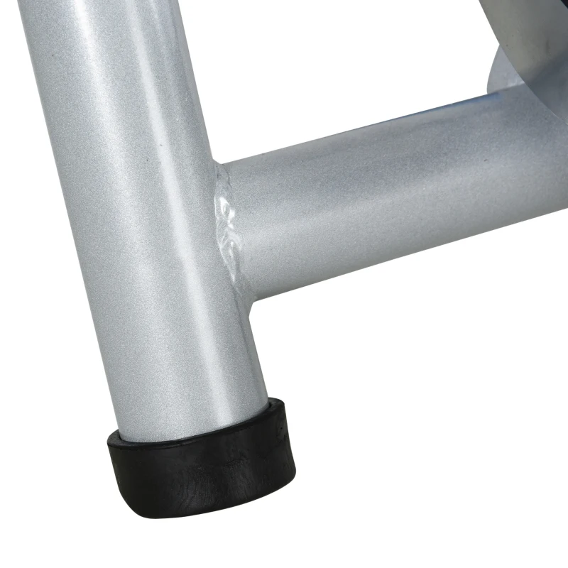 HOMCOM Home trainer vélo support d'entrainement pliable pour vélo de route roues 26 à 29 pouces gris métal bleu