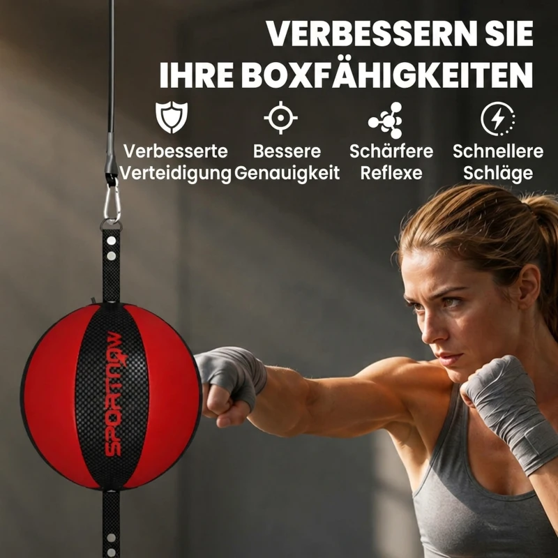 SPORTNOW Stelaż do treningu double-end z linką bungee, regulowaną klamrą, montaż Clip-on