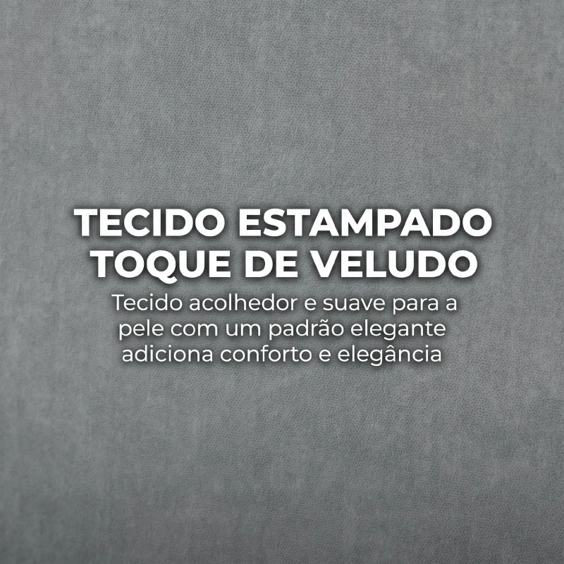 HOMCOM Cadeira de Escritório com Massagem de Amassamento em 4 Pontos Encosto Alto Altura Ajustável Assento Amplo Almofada Lombar Cinzento