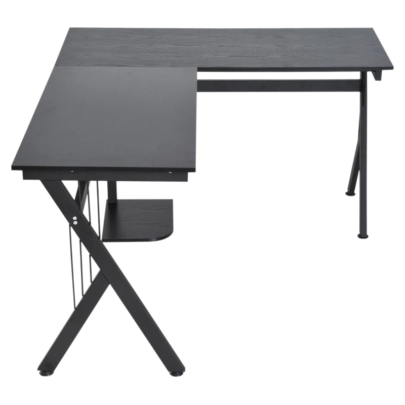 HOMCOM Mesa de Ordenador PC de Tabla de Madera Mesa Esquinera de Angulo para Oficina Dormitorio Hogar Escuela