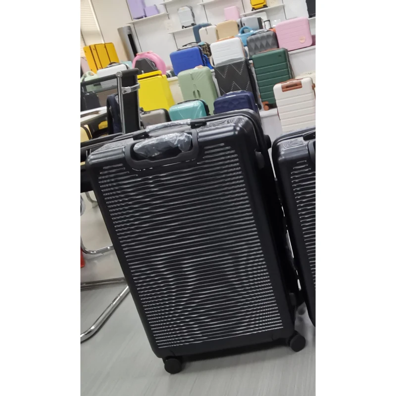 HOMCOM Maleta rígida grande 103 L, equipaje expandible ABS con 4 ruedas giratorias, esquinas protectoras, 77x50x30 cm, negro