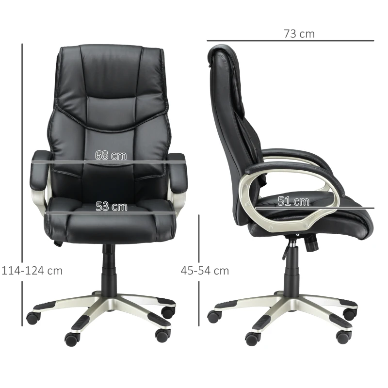 HOMCOM Bureaustoel directiestoel kantoorstoel draaistoel stoel fauteuil kantoor(m-3)