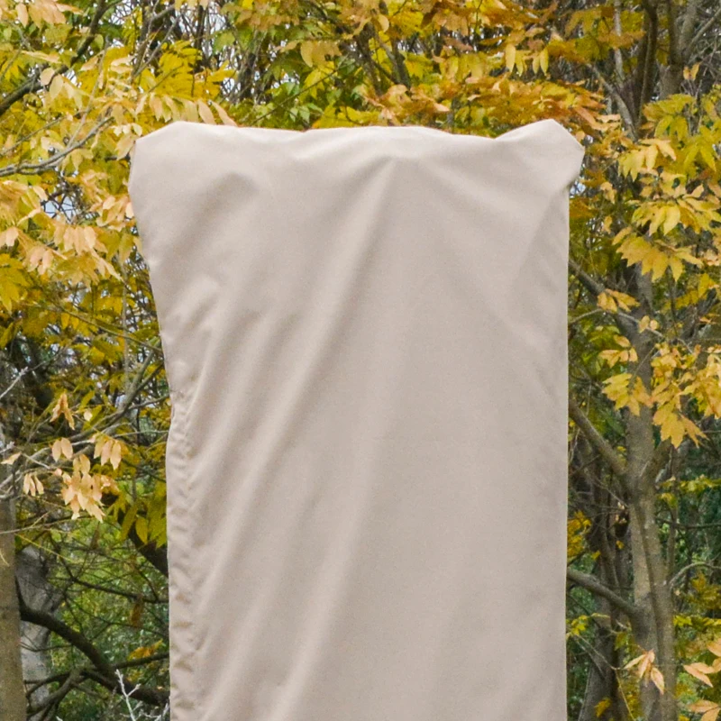 Outsunny Beschermhoes voor zonnescherm weerbestendig winddicht Ø57 x 160 cm khaki