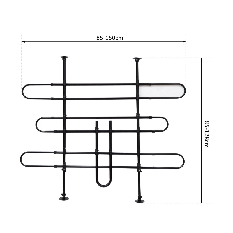 PawHut Schutzgitter Auto Hundegitter Hundeschutzgitter Trenngitter Gepäckgitter (Modell 2)