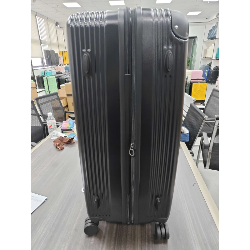HOMCOM Maleta rígida grande 103 L, equipaje expandible ABS con 4 ruedas giratorias, esquinas protectoras, 77x50x30 cm, negro