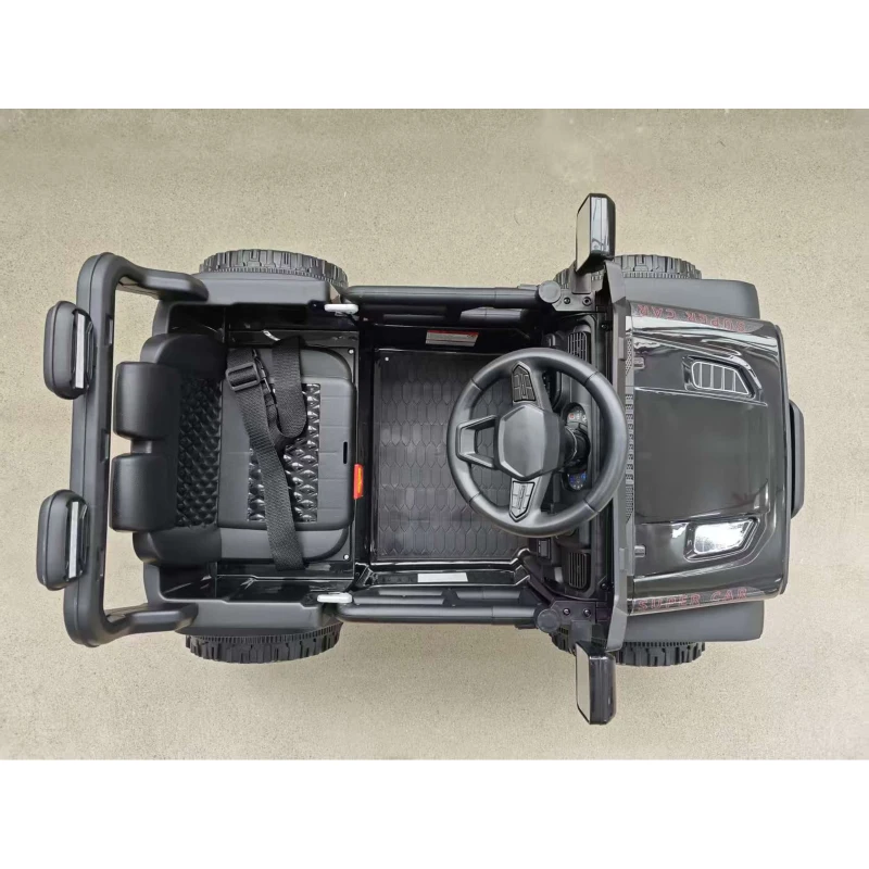 AIYAPLAY Carro Elétrico para Crianças 12V, Buggy Elétrico Infantil, 2-4 km/h, 2 Motores, Telecomando, Bateria de Lítio, Preto
