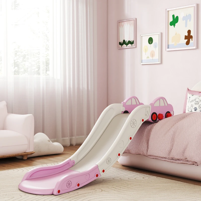 AIYAPLAY Kids Slide for Bed, Sofa, with Extended Length, Easy to assemble and Store, Pink