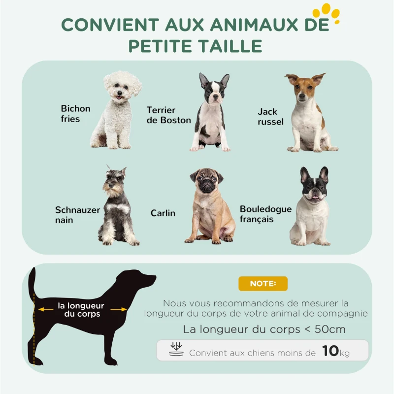 PawHut Cage pour chien cage de transport pour chien pliable avec 2 portes plateau amovible coussin lavable 75x48,5x53cm noir