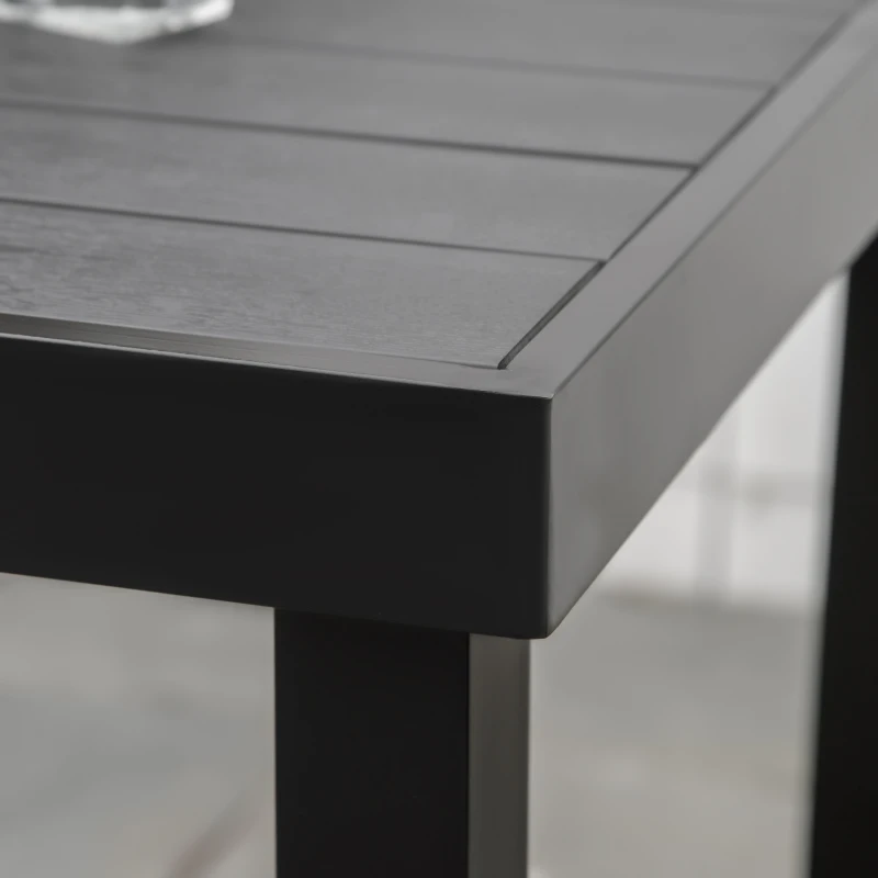 Outsunny tuintafel voor 4 personen, aluminium 80cm x 80cm x 74cm