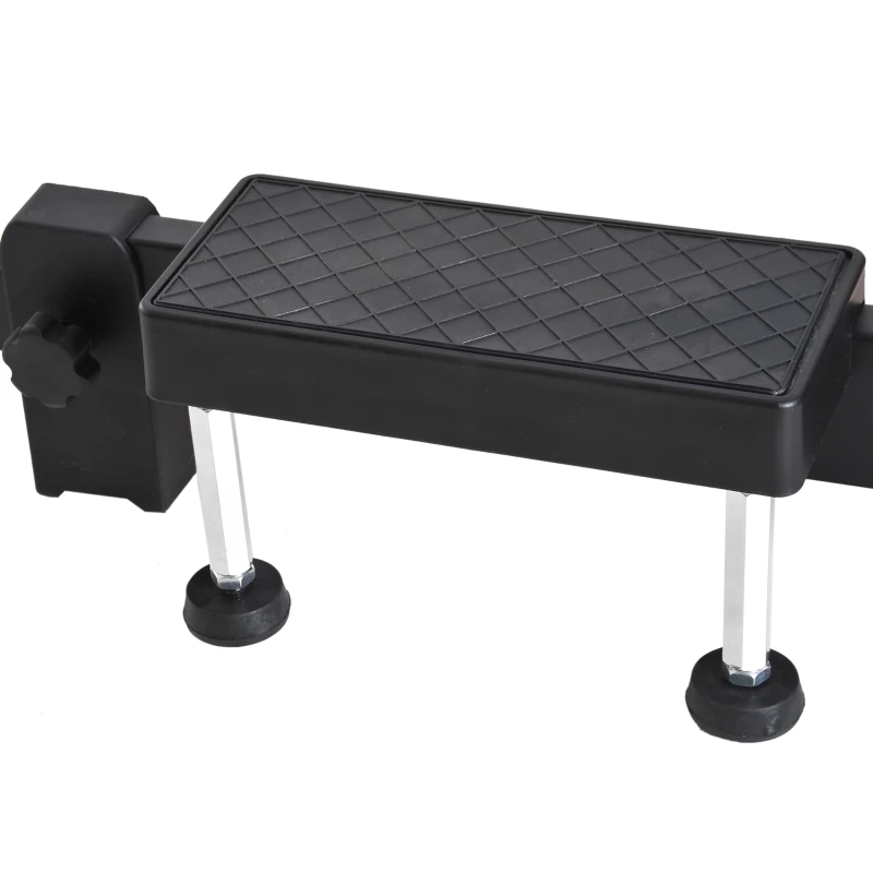 HOMCOM Rullo per Bicicletta Allenamento Fitness da Casa, Portatile Lunghezza Regolabile per Bici Ruote da 26"、28"、29"、700C, 54 × 14.5 × 93-145cm