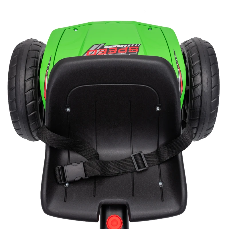 AIYAPLAY Elektrische skelter voor kinderen 12V met 2 motoren, 4-voudig verstelbare zitting, soft-start, EVA-wielen en led-koplampen