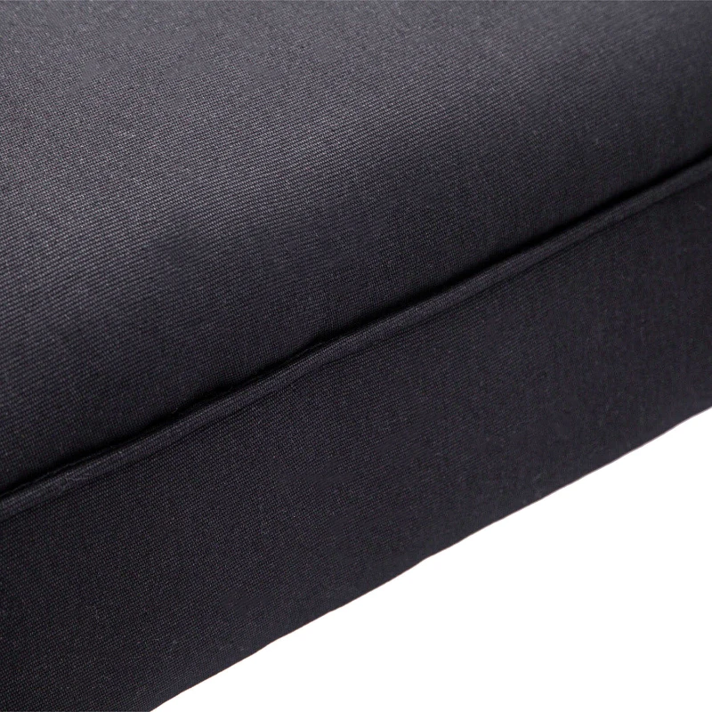 HOMCOM Panca Fondo Letto Imbottita con Braccioli Arrotolati, 102x35x51cm, Nero