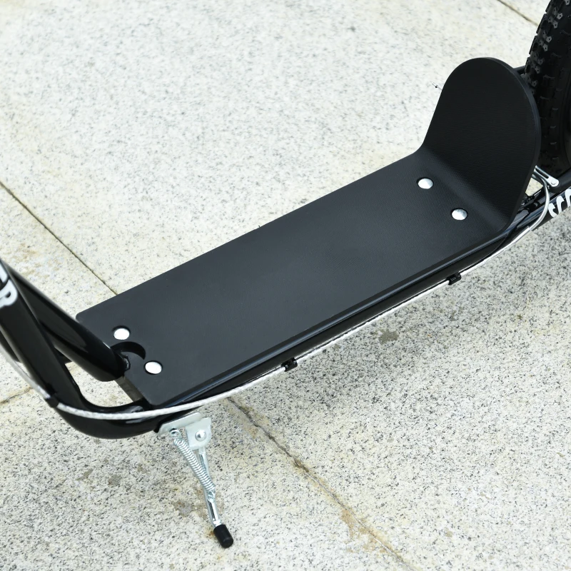 HOMCOM Step scooter stadsscooter kinderen luchtbanden verstelbare step aluminium wit(m-7)