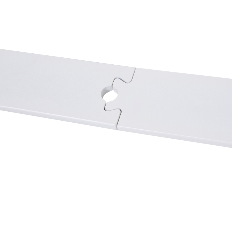 HOMCOM Schuifdeurrails Kit, Soepele Rollen, Ruimtebesparend, Koolstofstaal, Wit, 183 cm