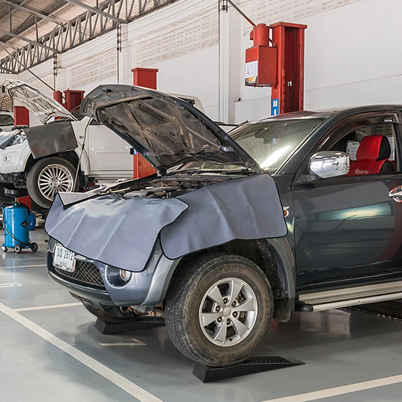 HOMCOM Conjunto de 2 Rampas para Automóvel Carga até 3000 kg Rampa para Carros SUVs e Carrinhas Pequenas 70x19,5 cm Preto