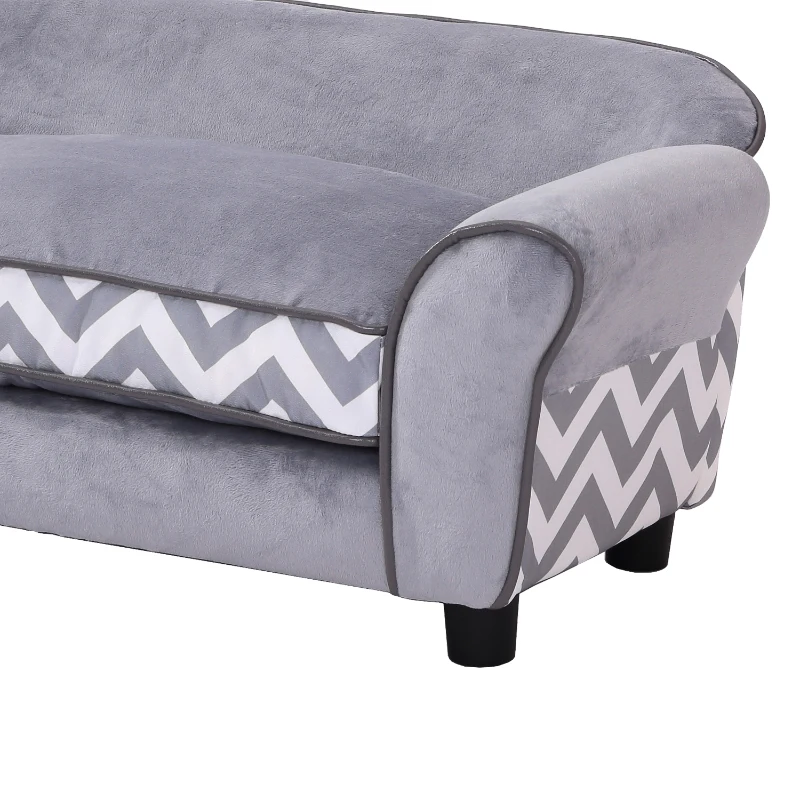 PawHut Divano Poltrona Lounge Cani Animali Domestici Portata 15kg 73.5×41×33cm