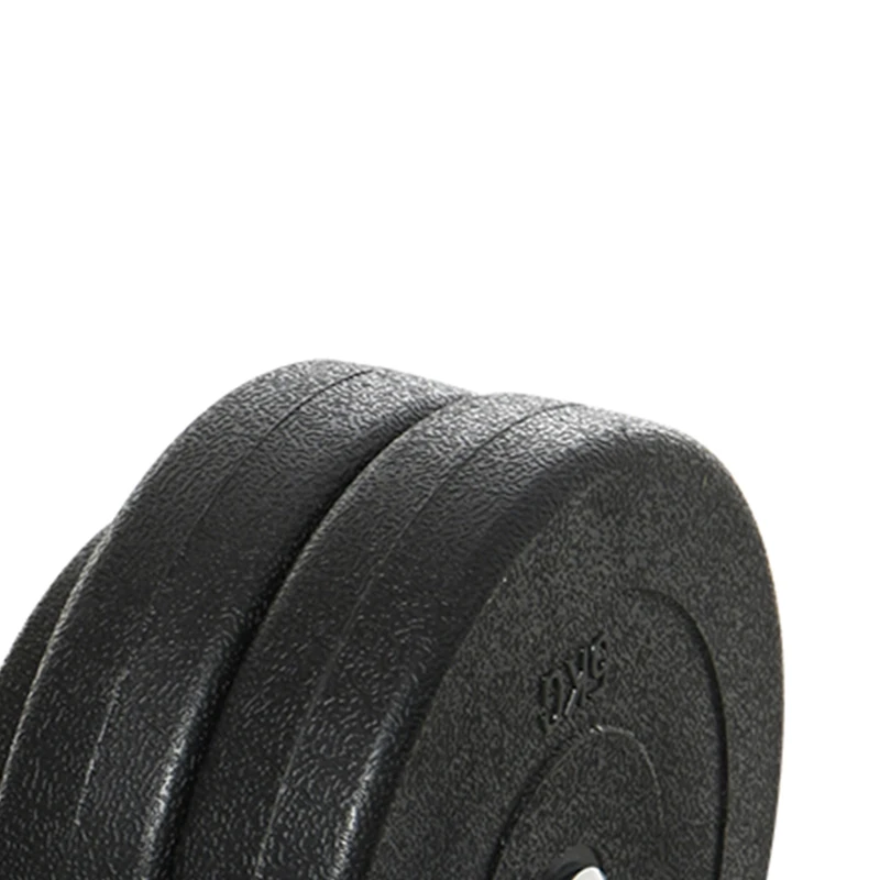 HOMCOM 2x Korte Halters, 50 kg Halterset met 2 korte halterstangen