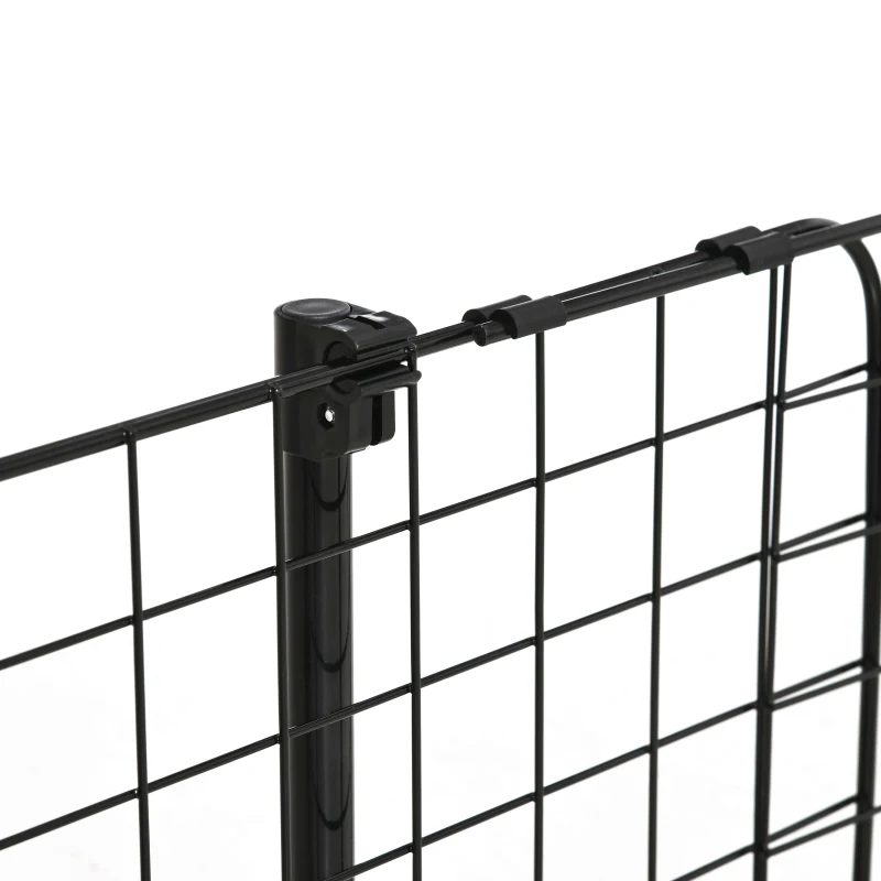 PawHut veiligheidshek auto zwart 152 cm x 30 cm