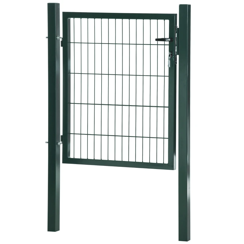 HOMCOM stalen tuinpoort 97 x 150 cm