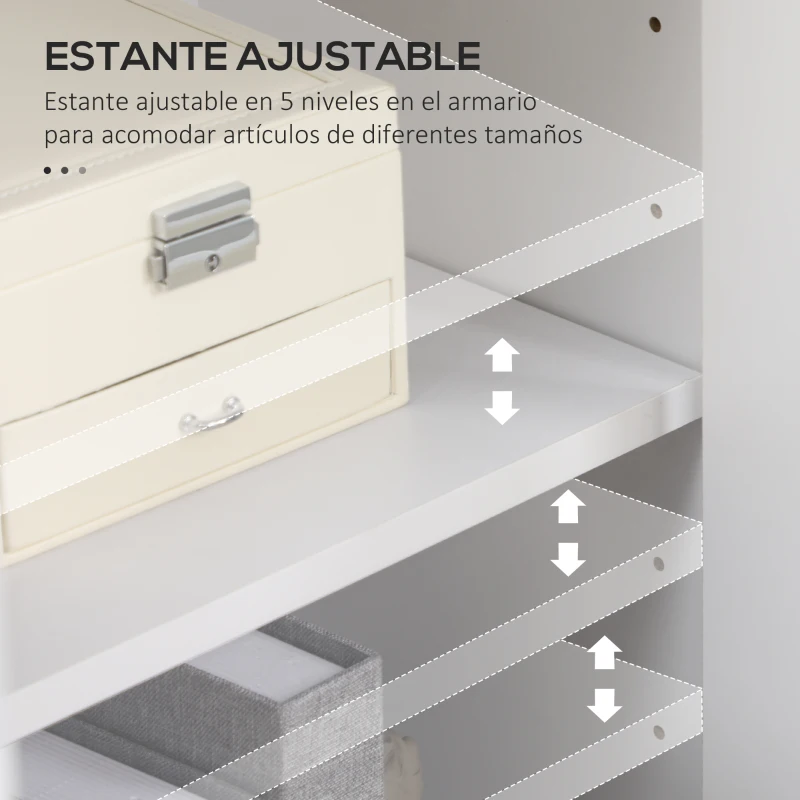 HOMCOM Vitrina de Salón Estantería Librería con Puertas de Vidrio Estante Ajustable Bisagras de Cierre Suave 60x30x116cm Blanco