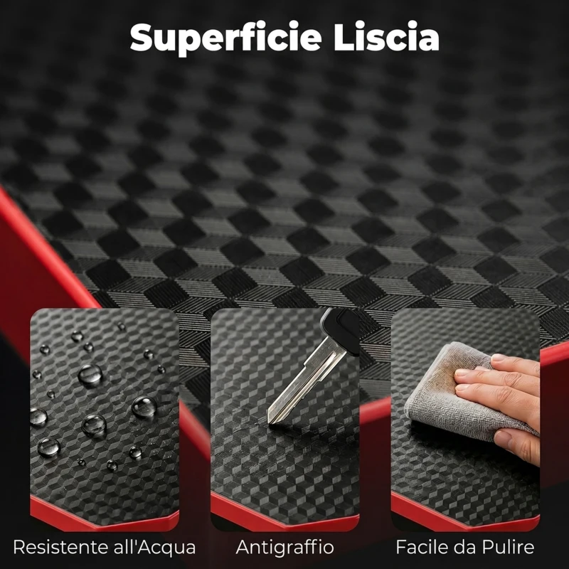 HOMCOM Scrivania da Gaming Angolare con Supporto Monitor, Gancio Cuffie e Portabicchieri, 128x128x88 cm, Nero