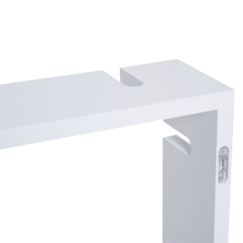 HOMCOM Wandstelling hangende stelling met 3 vakken kubus stelling opbergruimte MDF 2 kleuren